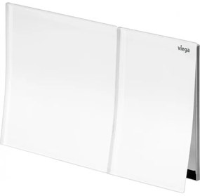 Clapeta actionare rezervor WC incastrat, Viega Visign for More 200, sticla alba, 773571