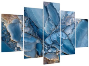 Tablou - Marmură albastră fragmentată (150x105 cm)
