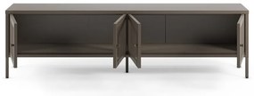 Comodă TV gri din metal 160x50x35 cm Fayna – Marckeric