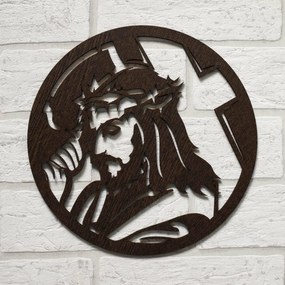 DUBLEZ | Tablou din lemn cu Isus Hristos