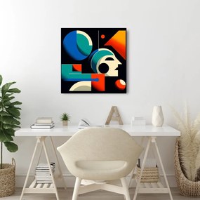Tablou forme geometrice abstracte în mișcare
