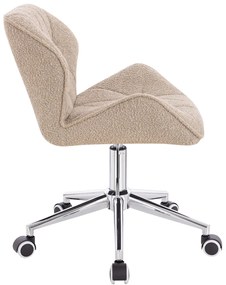 HR111K Scaun Latte Boucle cu Bază Cromata