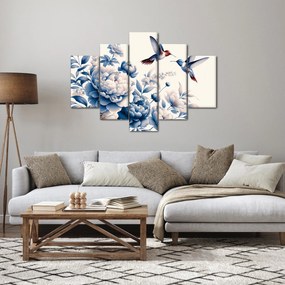 Tablou - Colibri deasupra florii (150x105 cm)