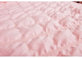 Lenjerie de pat roz din țesătură crep pentru pat de o persoană 140x200 cm Naomi – My House