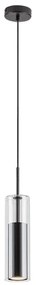 Lustră pe cablu KALEVI 1xGU10/50W/230V transparent/negru Rabalux 72047