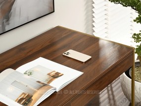Masă PC Unica (nuc + auriu). 1109857