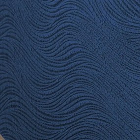 Husa elastica pentru canapea 3 locuri, fara volanas, model Jacquard Albastru in dungi