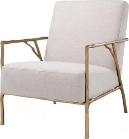 Fotoliu elegant design LUX Antico panama natural-auriu 113414 HZ