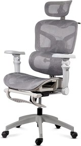Scaun de birou ergonomic din mesh cu brațe 7D, șezut culisant și tetieră reglabilă 3D SYYT 9524 gri