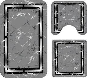 Set 3 Covoare baie antiderapante, 60x90 cm, CBA121