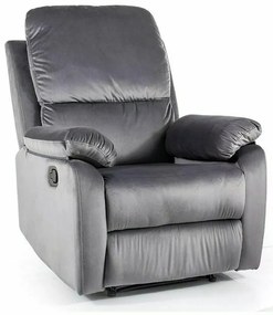 Fotoliu recliner Spencer 1 velvet gri Blu14