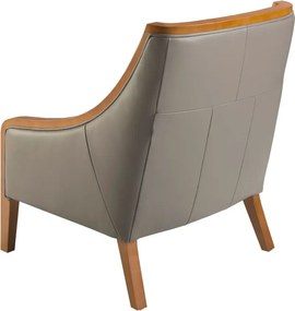 Fotoliu elegant design LUX Grey leather
