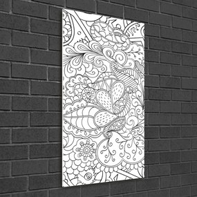 Tablou acrilic Zentangle fundal