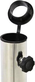 Suport umbrelă de grădină - granit / oțel inoxidabil, 50 kg