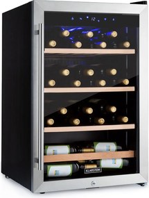 Klarstein Vinamour 48 Uno, vinotecă, 128 l, 48 de sticle, 3 rafturi, 4 - 18 °C, oțel inoxidabil