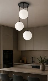 BRILAGI - Lampă suspendată pe cablu POLOS 3xE27/40W/230V Ø 42 cm negru
