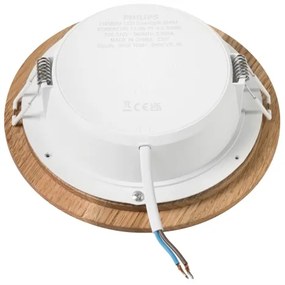 Corp de iluminat LED încastrat WOODY SPOT LED/12,5W/230V 4000K stejar ø 16 cm