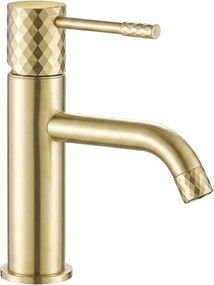 Baterie pentru lavoar Rea Lungo Diamond Brush Gold