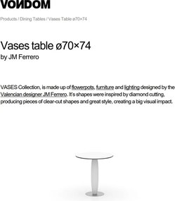 Masa de exterior / interior design modern premium VASES 70cm