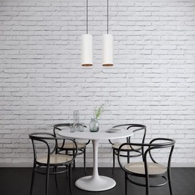 Lustr AVALO 2xE27/60W/230V alb/cupru pe cablu