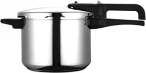 Oală sub presiune Fagor Level, 6 l, 90 kPa, 22 cm, 5 sisteme de protecție, fund cu 3 straturi, compatibilă cu plitele cu inducție, argintie