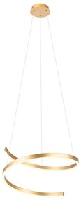 Redo 01-4014 - Lustra LED dimabilă suspendată pe cablu SCROLL LED/38W/230V, auriu