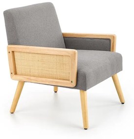 Scaun de design Culoare Gri / Lemn Masiv, KANNUS