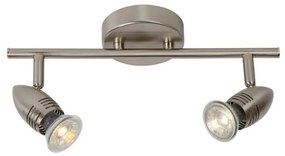 Lucide 13955/10/12 - Lampa spot LED CARO-LED 2xGU10/5W/230V crom