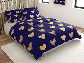 Lenjerie de pat din microfibra GOLBINO albastru inchis Dimensiune lenjerie de pat: 70 x 90 cm | 140 x 220 cm