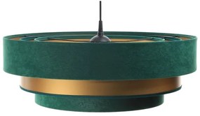 Lustr TRINITI 1xE27/60W/230V verde/auriu pe cablu