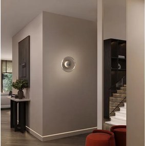Aplica de perete moderna LED LAVINA argintiu/ fumuriu