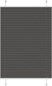 vidaXL Jaluzea plisată negru 90x150 cm Lățime țesătură 89,4cm poliester