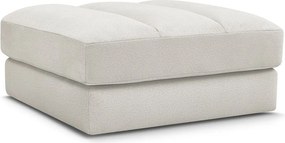 Taburet bej cu tapițerie din catifea Sierra – Bobochic Paris