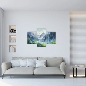 Tablou - Valea cascadelor (90x60 cm)