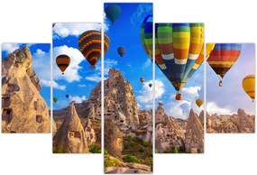 Tablou - Baloane cu aer cald, Cappadocia, Turcia. (150x105 cm)