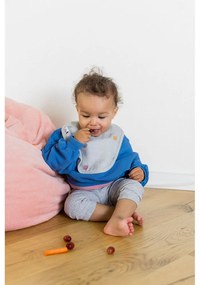 Bavețică din muselină Kindsgut Dots, gri