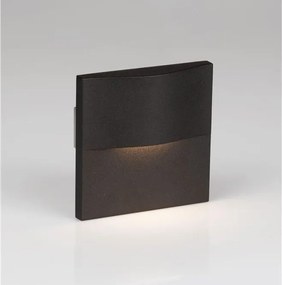 Spot aplicat perete exterior LED 3000K IP65 FLAC negru