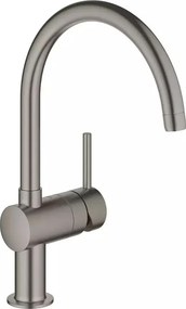 Baterie bucatarie Grohe Minta monocomanda antracit periat Hard Graphite
