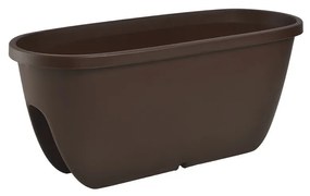 Ghiveci de agățat pe balcon BalconiaOVI, maro, diam. 60 cm, diam. 60 cm