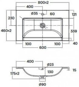 Chiuvetă din marmură artificială turnată din Azore