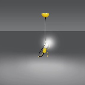 Pendul Bobi 1 Yellow 536/1 Emibig Lighting, Modern, E27, Polonia