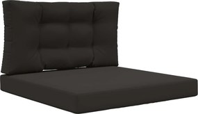 vidaXL Perna pentru canapea de exterior 2 pcs Negru Poliester