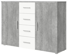 Expedo Comodă ERA (26), beton Colorado/alb