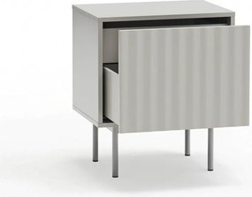 Noptieră gri deschis cu aspect mat Sierra – Teulat