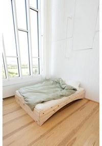 Pat matrimonial în culoare naturală din lemn de pin fără tăblie 160x200 cm Orbit – Karup Design