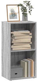 vidaXL Bibliotecă, gri sonoma, 40x30x77 cm, lemn prelucrat