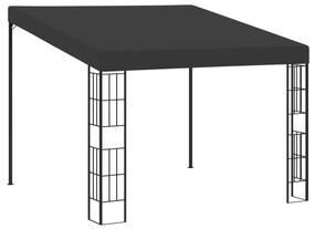 vidaXL Pavilion de perete, antracit, 3 x 3 m, material textil