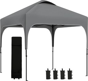 Outsunny Pavilion de grădină Pop-up pliant 2,5 x 2,5 m înălțime reglabilă țesătură Oxford anti UV50+ cadru din oțel sac de transport | Aosom Romania