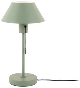 Veioză verde cu abajur din metal (înălțime 36 cm) Office Retro – Leitmotiv