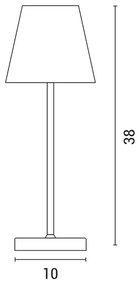 Lampă LED tactilă reîncărcabilă dimabilă de masă LED/3,5W/5V 5200mAh verde